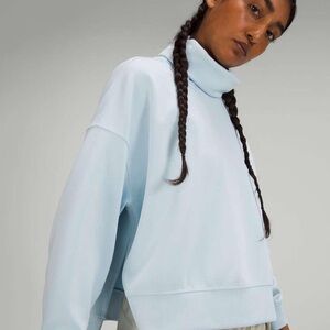 Lululemon - Softstreme Turtleneck Pullover in Powder Blue - Size 8